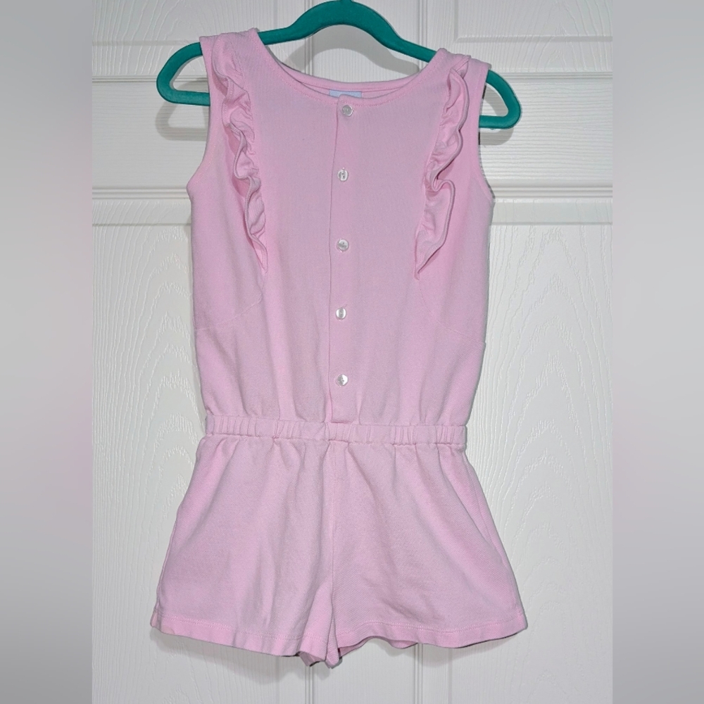 bella bliss Light Pink Ruffle Romper